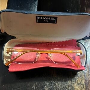 CHANEL Amber-Toned Glasses